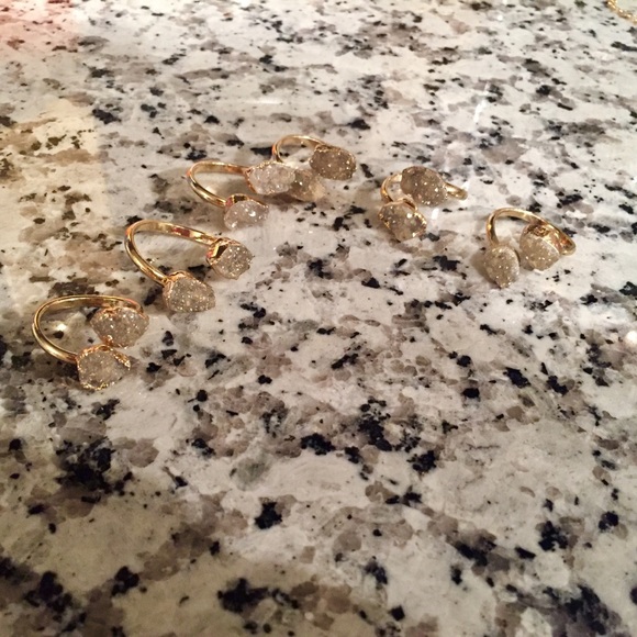 {ONE LEFT} 14k Druzy crystal ring - Picture 4 of 7